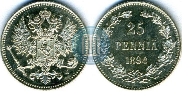 Picture 25 pennia 1894 year L 