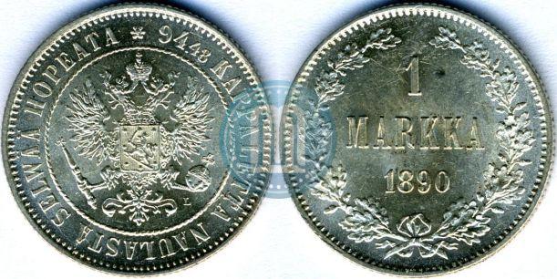 Picture 1 markka 1890 year L 