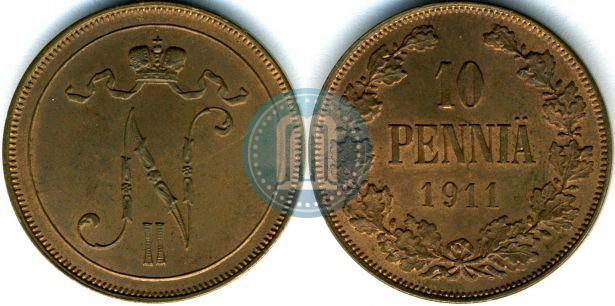 Фото 10 пенни 1911 года  