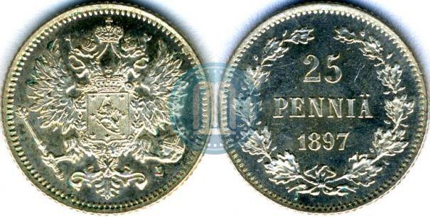 Picture 25 pennia 1897 year L 