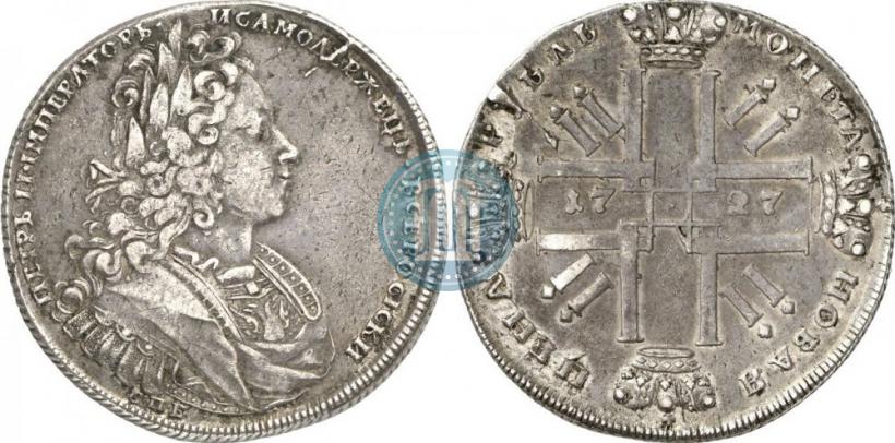 Picture 1 rouble 1727 year СПБ "Petersburg type"