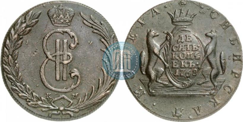 Picture 10 kopecks 1768 year КМ 