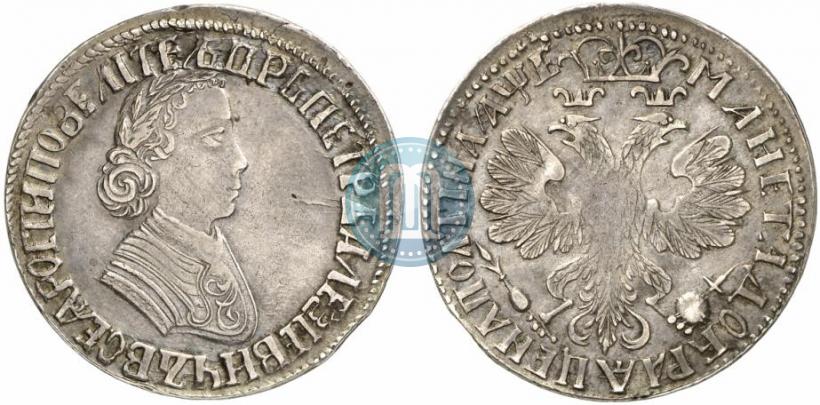 Фото Полтина 1705 года  "Портрет работы Ф. Алексеева"