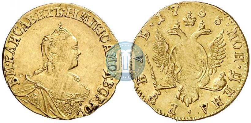 Фото 1 рубль 1758 года  