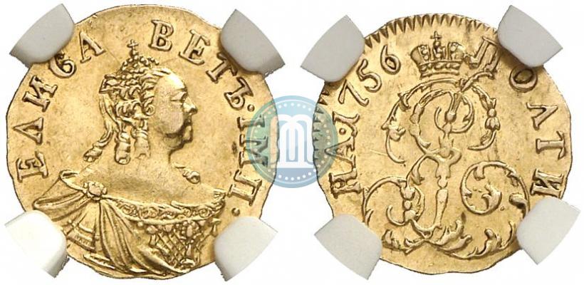 Фото Полтина 1756 года  