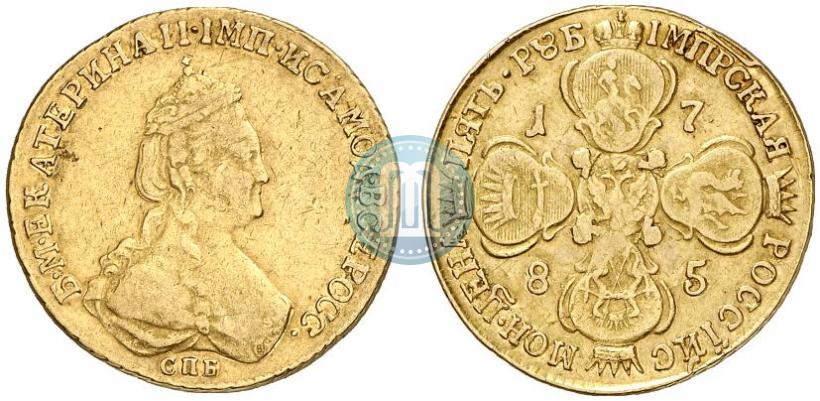 Picture 5 roubles 1785 year СПБ 