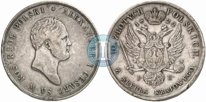 Picture 10 złotych 1822 year IB 