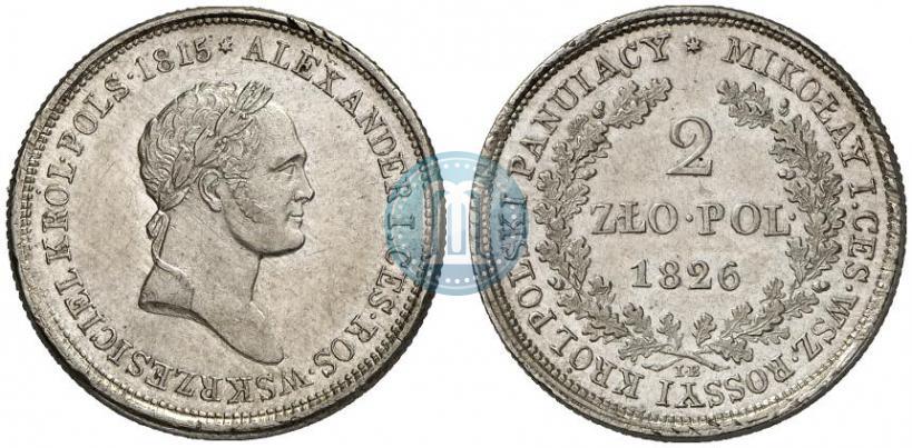 Picture 2 złote 1826 year IB 