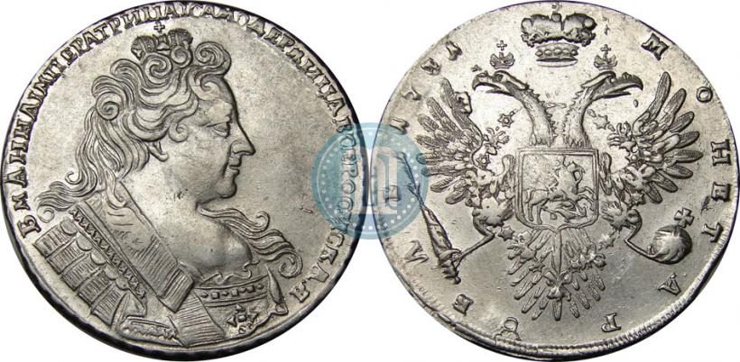 Фото 1 рубль 1731 года  