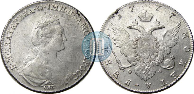 Picture 1 rouble 1777 year СПБ-ФЛ 