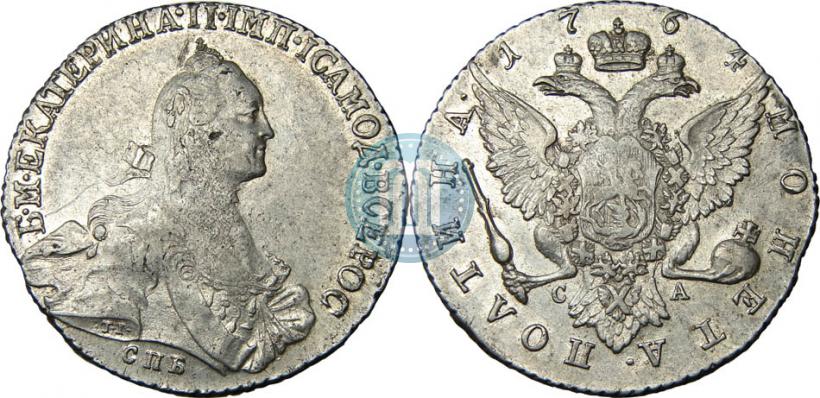 Picture Poltina 1764 year СПБ-СА 