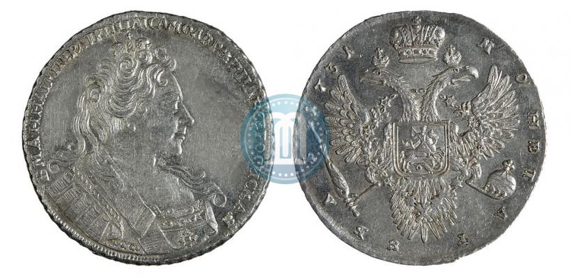 Picture 1 rouble 1731 year  