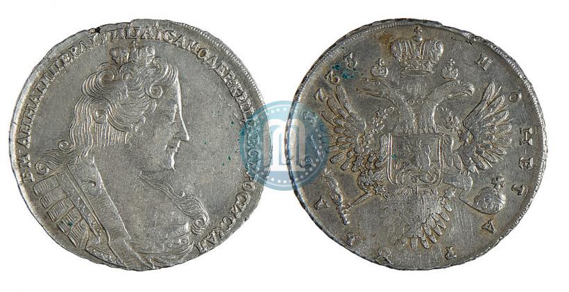 Picture 1 rouble 1733 year  