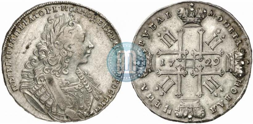 Фото 1 рубль 1729 года  "Тип 1729"