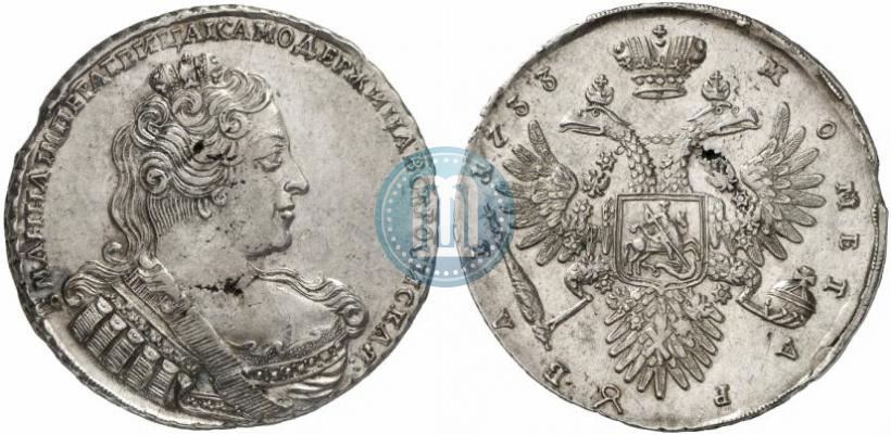 Фото 1 рубль 1733 года  