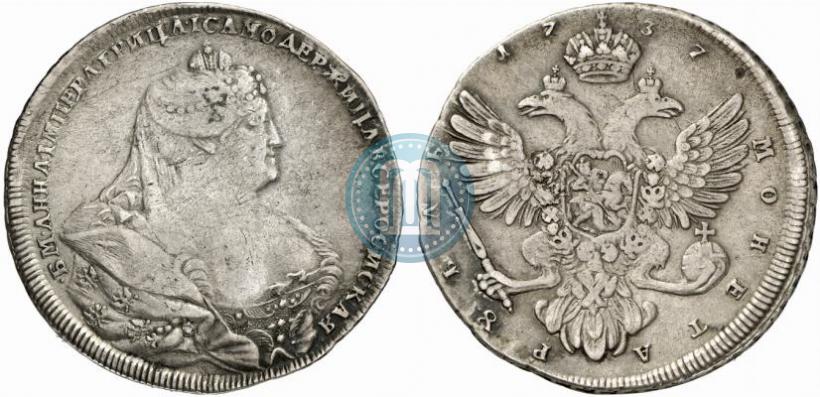 Picture 1 rouble 1737 year  "Moscow type"