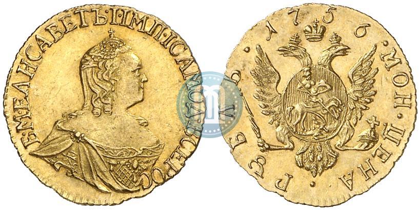 Picture 1 rouble 1756 year  