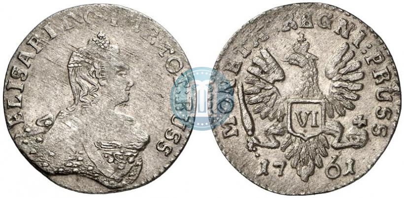 Picture 6 groszy 1761 year  