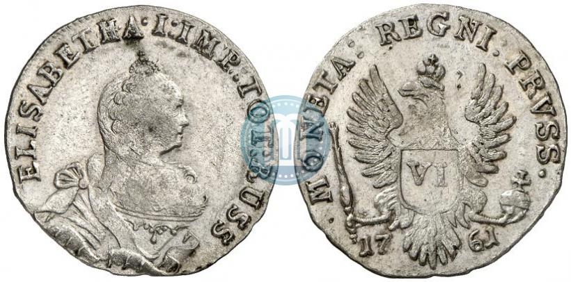 Picture 6 groszy 1761 year  