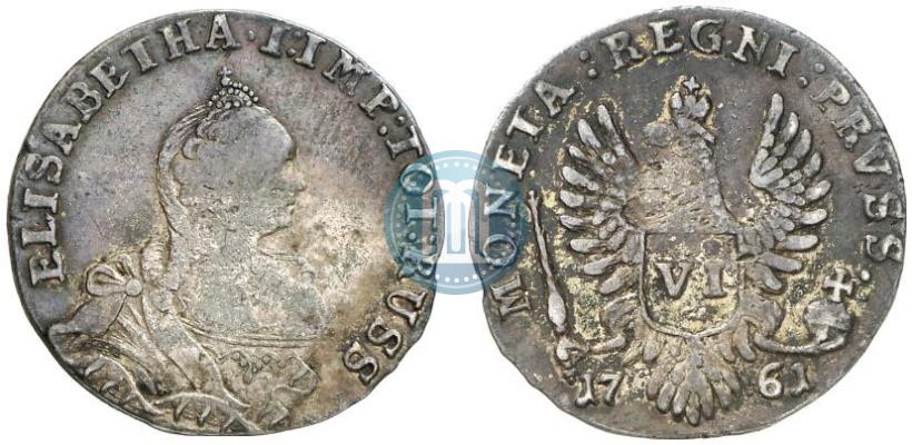 Picture 6 groszy 1761 year  