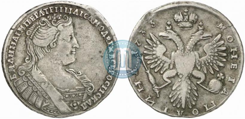 Фото Полтина 1733 года  