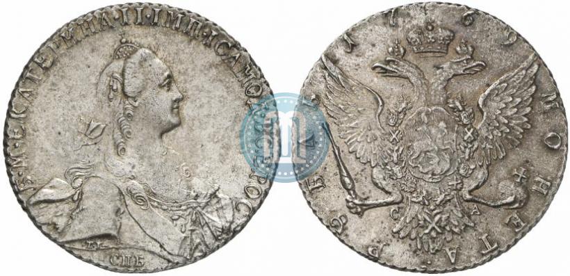 Picture 1 rouble 1769 year СПБ-СА 