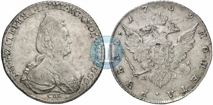 Picture 1 rouble 1789 year СПБ-АЯ 