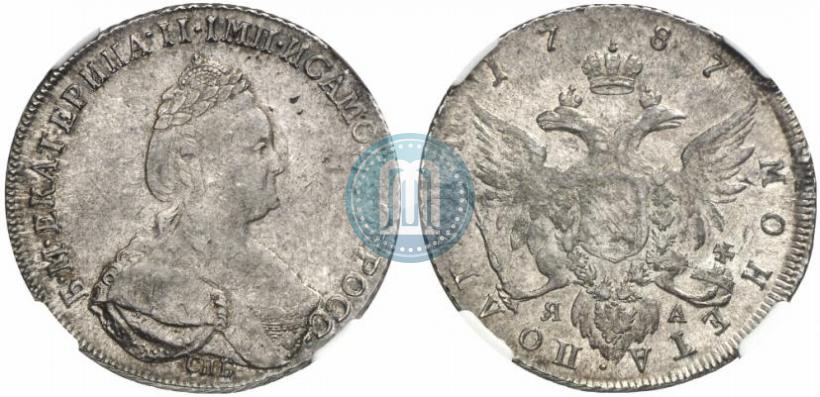 Picture Poltina 1787 year СПБ-ЯА 