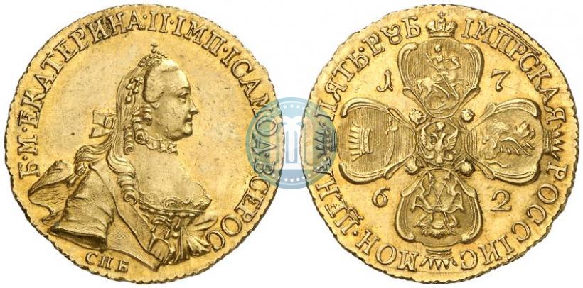 Picture 5 roubles 1762 year СПБ 