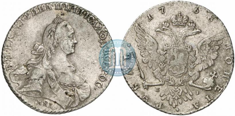 Picture 1 rouble 1768 year ММД-EI 