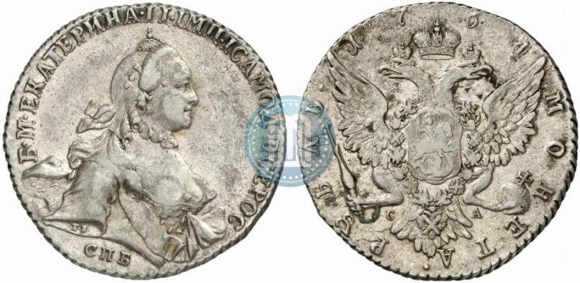 Picture 1 rouble 1764 year СПБ-СА 