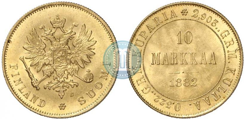 Picture 10 markkaa 1882 year S 