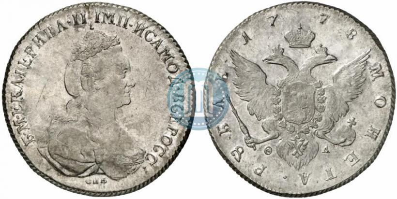 Фото 1 рубль 1778 года СПБ-ФЛ 