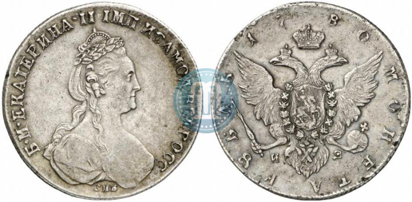 Picture 1 rouble 1780 year СПБ-ИЗ 