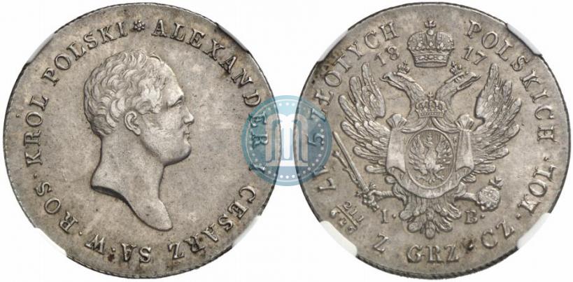 Picture 5 złotych 1817 year IB 
