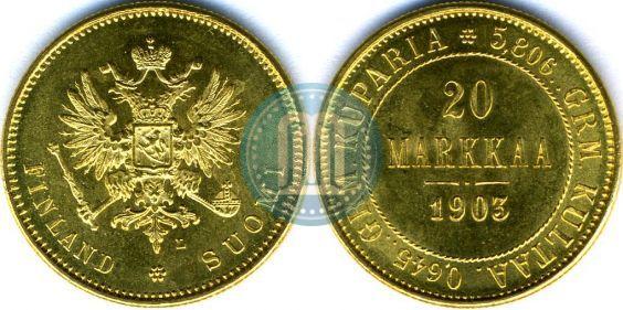 Picture 20 markkaa 1903 year L 