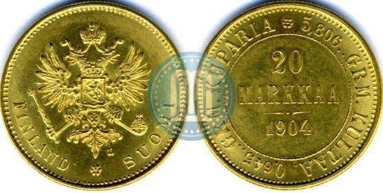 Picture 20 markkaa 1904 year L 