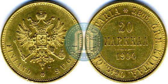 Picture 20 markkaa 1904 year L 