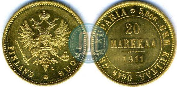 Picture 20 markkaa 1911 year L 