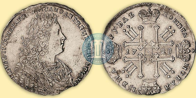 Picture 1 rouble 1728 year  "Type of 1728"