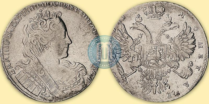 Picture 1 rouble 1731 year  
