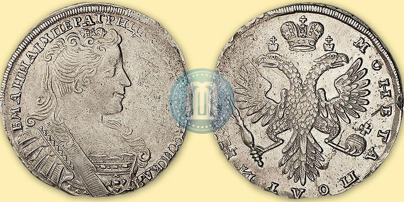 Фото Полтина 1732 года  
