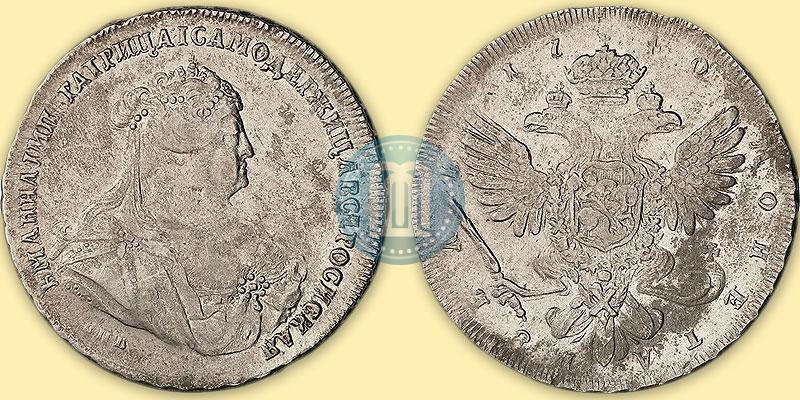 Picture 1 rouble 1740 year СПБ "Petersburg type"