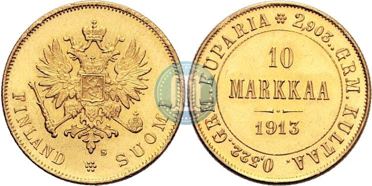 Picture 10 markkaa 1913 year S 