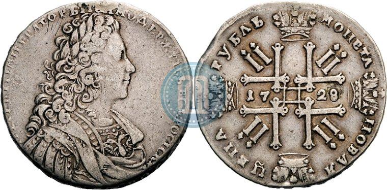 Picture 1 rouble 1728 year  "Type of 1728"