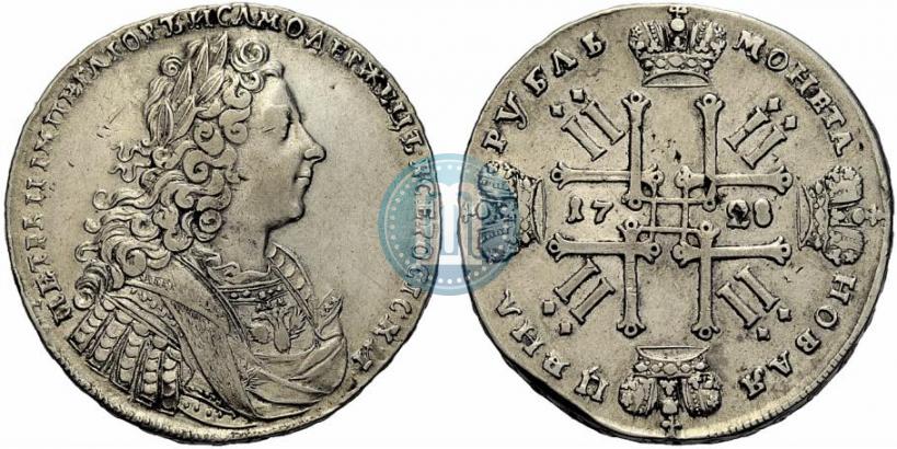Фото 1 рубль 1728 года  "Тип 1728"