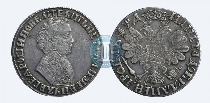 Picture 1 rouble 1704 year  