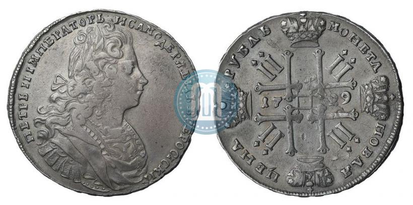 Picture 1 rouble 1729 year  "Type of 1727"