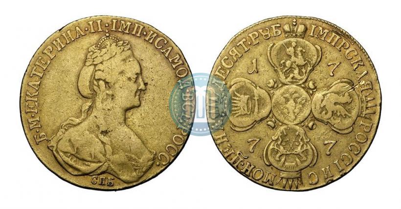 Picture 10 roubles 1777 year СПБ 