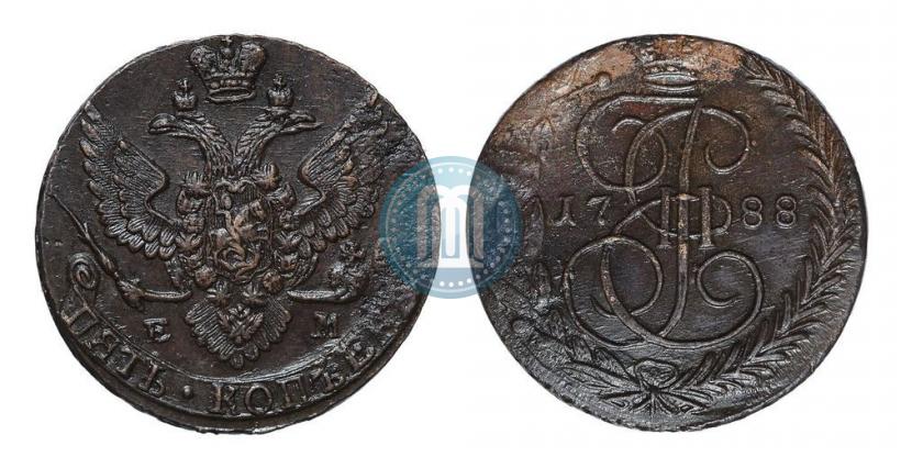 Фото 5 копеек 1788 года ЕМ 